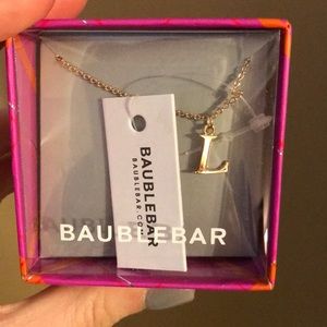 Bauble Bar monogram necklace